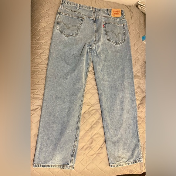 Men’s Levi’s 550 Relaxed Fit Jeans 40x32 Blue Denim Straight Casual Western READ - Picture 8 of 11